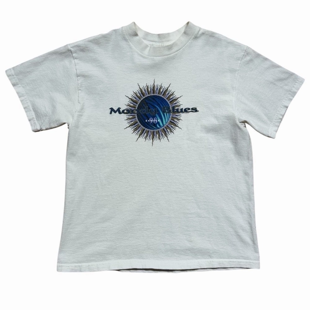 Vintage 90s Moody Blues Official Band Music Merch Tour T-shirt Youth Medium